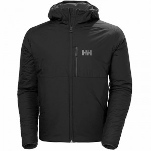 Férfi Helly Hansen Odin Stretch Hooded Szigetelt Kabátok Fekete | OXHFT-6982