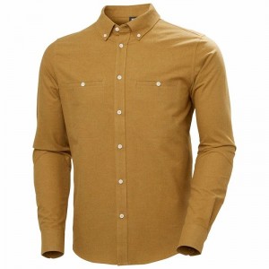 Férfi Helly Hansen Organic Cotton Flannel Ingek Barna | ZTSBX-6289