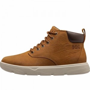 Férfi Helly Hansen Pinehurst Leather Alkalmi Cipő Narancssárga Barna | TKCEP-8217