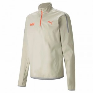 Férfi Helly Hansen Puma X 1/2 Zip Up Pulóverek Zöld | LVCTH-1679