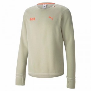 Férfi Helly Hansen Puma X Ls Tee Aktív Középrétegek Zöld | JZIRC-1485