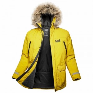 Férfi Helly Hansen Reine Parka Dzsekik Sárga | XFWIY-5942