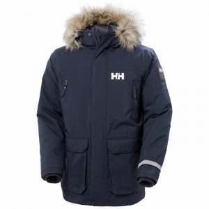 Férfi Helly Hansen Reine Parka Dzsekik Sötétkék | CRTIX-1643
