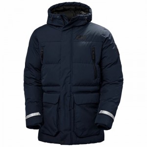 Férfi Helly Hansen Reine Puffy Téli Kabátok Sötétkék | WRQEZ-2147