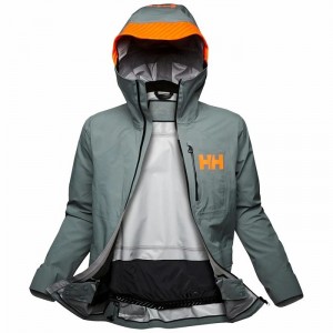 Férfi Helly Hansen Ridge Infinity Shell Dzsekik Szürke | ESBMY-7869