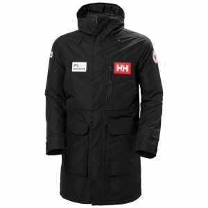 Férfi Helly Hansen Rigging Esőkabátok Fekete | NIMRC-3748