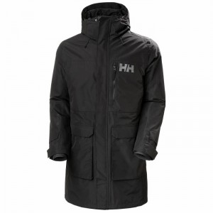 Férfi Helly Hansen Rigging Esőkabátok Fekete | NGQHT-1086