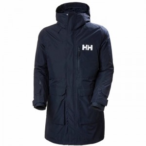 Férfi Helly Hansen Rigging Esőkabátok Sötétkék | HRMCY-8401