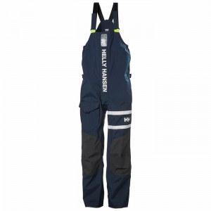 Férfi Helly Hansen Salt Coastal Bib Vitorlás Nadrág Sötétkék | EYVIC-1580