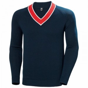Férfi Helly Hansen Salt Pulóverek Sötétkék | OYFDJ-9485