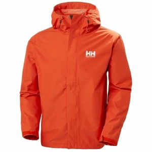 Férfi Helly Hansen Seven J Esőkabátok Narancssárga | KPFIE-8579
