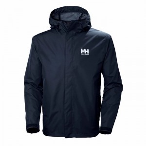 Férfi Helly Hansen Seven J Esőkabátok Sötétkék | HSKNY-4063