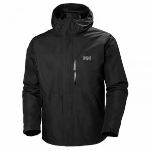 Férfi Helly Hansen Squamish Cis Shell Dzsekik Fekete | ZQNKD-4209