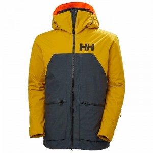 Férfi Helly Hansen Straightline Lifaloft 2.0 Síkabátok Szürke Barna | OTWHN-4396