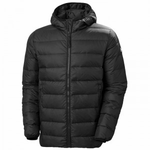 Férfi Helly Hansen Svalbard Pehelykabátok Fekete | SRGBP-1364