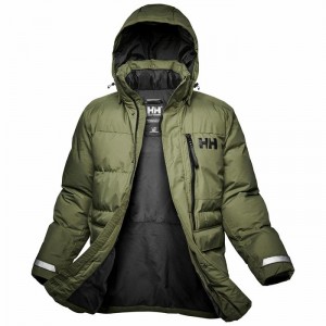 Férfi Helly Hansen Tromsoe Parka Dzsekik Szürke Zöld | KHAQS-7549