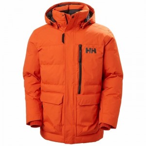 Férfi Helly Hansen Tromsoe Parka Dzsekik Narancssárga Piros | GXJRP-6250