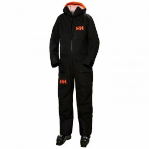 Férfi Helly Hansen Ullr Chugach Infinity Powder Suit Sport Nadrág Fekete | DIFTR-0748