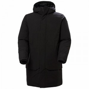 Férfi Helly Hansen Urb Pro Pehelykabát Fekete | URKCZ-5791