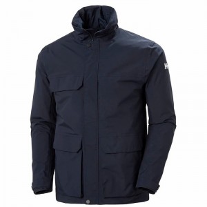 Férfi Helly Hansen Utility Esőkabátok Sötétkék | KTDWY-8562