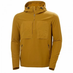 Férfi Helly Hansen Valdres Shield Pullover Polár Dzsekik Barna | RWTPJ-9201