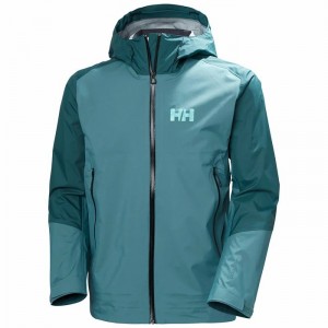 Férfi Helly Hansen Verglas 3l 2.0 Shell Dzsekik Zöld Szürke | RLNAQ-8631