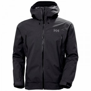 Férfi Helly Hansen Verglas Infinity Shell Dzsekik Fekete | QCEFN-6187