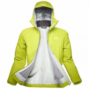 Férfi Helly Hansen Verglas Infinity Shell Dzsekik Világos Zöld | UVDKN-0625