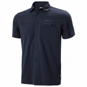 Férfi Helly Hansen Verven Ss Ingek Sötétkék | KEMTB-7280