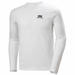 Férfi Helly Hansen Yu20 Ls Póló Fehér | HDICB-4530