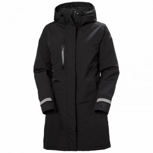 Női Helly Hansen W Adore Insulated Rain Parka Dzsekik Fekete | SZECX-1804