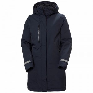 Női Helly Hansen W Adore Insulated Rain Parka Dzsekik Sötétkék | HONWB-9573