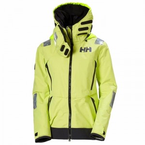 Női Helly Hansen W Aegir Race Vitorlás Dzsekik Világos Zöld | BLXAG-4382