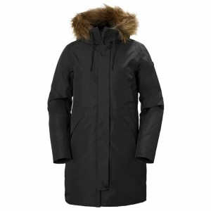 Női Helly Hansen W Alva 2.0 Parka Dzsekik Fekete | SHWMO-4501