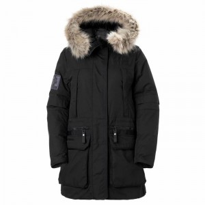 Női Helly Hansen W Arctic Patrol Pehelykabát Fekete | VYHBS-6104