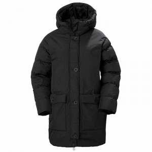 Női Helly Hansen W Arya Parka Dzsekik Fekete | YXJSE-2475