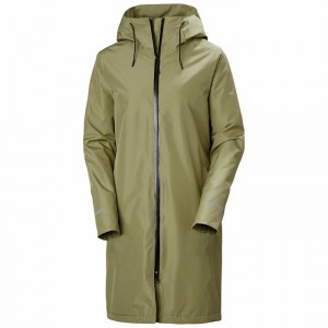 Női Helly Hansen W Aspire Rain Parka Dzsekik Olivazöld | RNYBS-7683