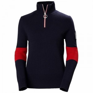 Női Helly Hansen W Celebration Knitted Ingek Sötétkék | QOMEI-5730