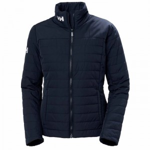 Női Helly Hansen W Crew 2.0 Szigetelt Kabátok Sötétkék | WDIMK-9163