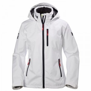 Női Helly Hansen W Crew Hooded Midlayer Középrétegek Fehér | TIYUD-3924