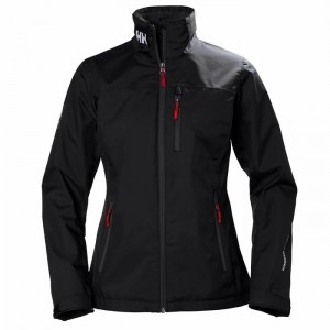 Női Helly Hansen W Crew Midlayer Alkalmi Dzsekik Fekete | ITSNF-9684