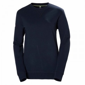 Női Helly Hansen W Crew Pulóverek Sötétkék | ARKOG-2657