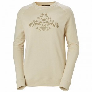 Női Helly Hansen W F2f Organic Cotton Pulóverek Krém | AGNDQ-1249