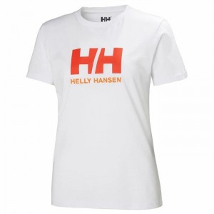 Női Helly Hansen W Hh Logo Póló Fehér | XWEFU-8013