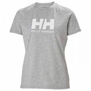 Női Helly Hansen W Hh Logo Póló Szürke | PATIV-5390