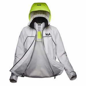 Női Helly Hansen W Hp Foil Light Vitorlás Dzsekik Fehér | UMJTH-7946