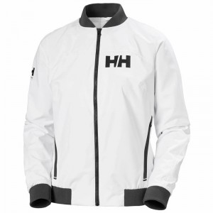 Női Helly Hansen W Hp Racing Wind Vitorlás Dzsekik Fehér | TNBDV-3164
