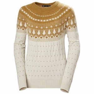 Női Helly Hansen W Hytte Merino Pulóverek Fehér | RUKSV-1602