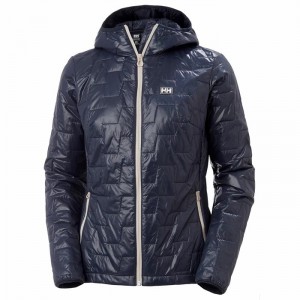 Női Helly Hansen W Lifaloft Insulated Hooded Középrétegek Sötétkék | BAGLE-8302