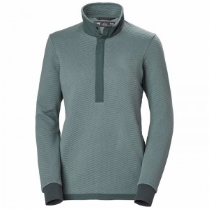 Női Helly Hansen W Lillo Snap Pullover Pulóverek Szürke | RMDLP-3128
